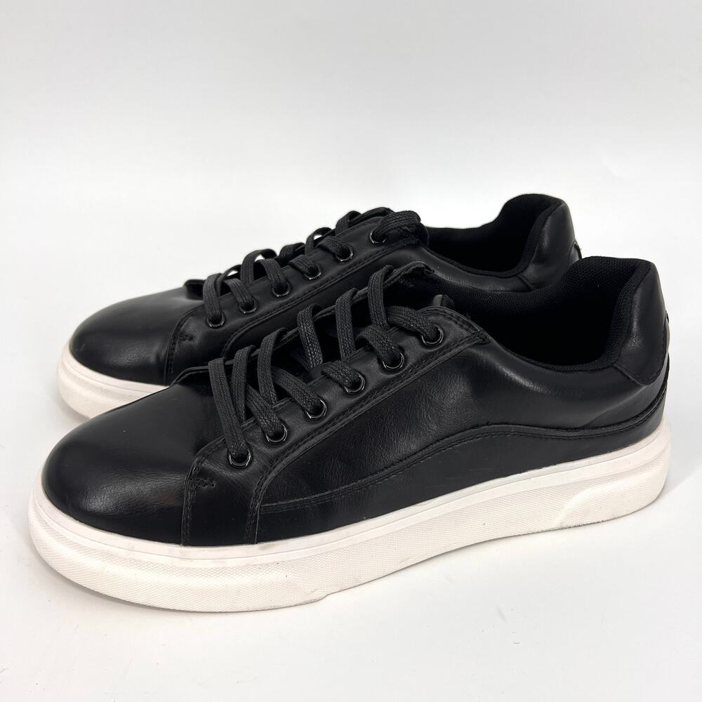 Vostey Milan Mens Casual Dress Sneakers in Black U.S. Size 9.5